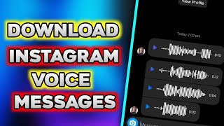 How to download instagram voice messages 2022 | How to save instagram voice messages || MISS TRICKER