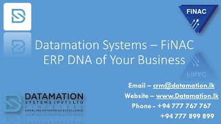 Transform your business with Datamation Core ERP