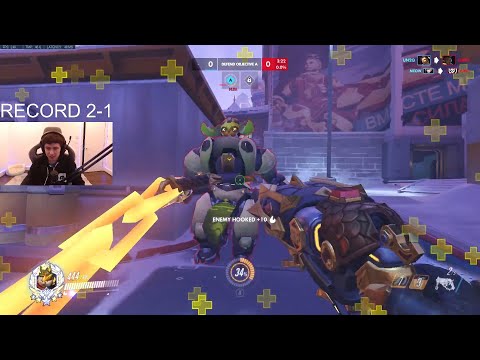 Rank 6 Game! SUPER INSANE ROADHOG + REINHARDT GAMEPLAY OVERWATCH SEASON 32 TOP 500
