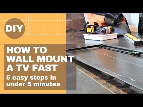 How to wall mount a TV fast 📺 | 5 easy steps in under 5 minutes