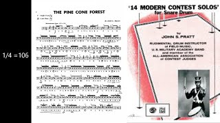 The Pine Cone Forest by John Pratt -Rudimental Play Along with Rick Series
