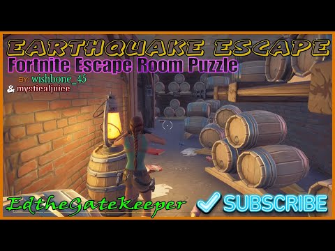 Earthquake Escape By Wishbone_45 Fortnite Escape Room Puzzle Playthrough
