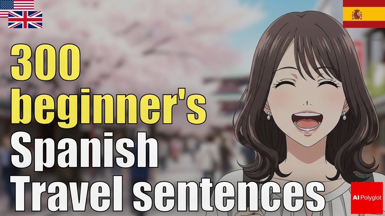300 Beginner's Spanish Travel Sentences | Natural Listening | Must-Know
