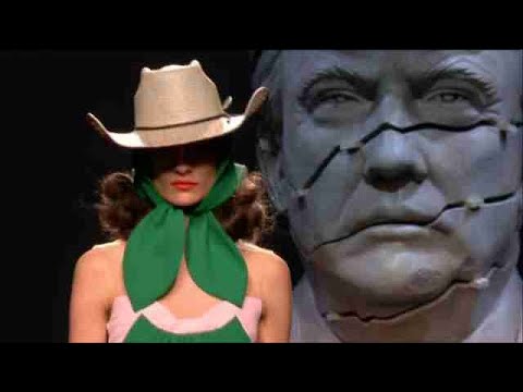 La nueva colección de Ana Locking, una metáfora del poder 'presidida' por Trump