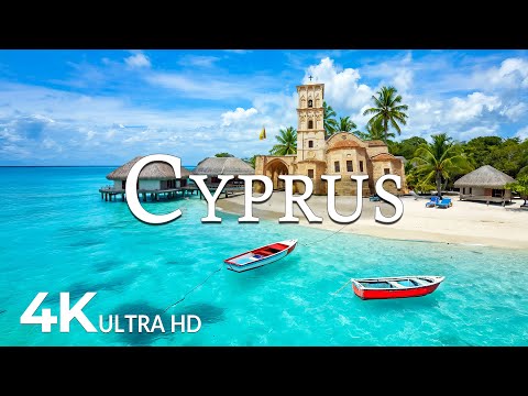 FLYING OVER CYPRUS (4K UHD) – Soothing Music Along With Beautiful Nature Video - 4K Video ULTRA HD