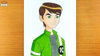 Download lagu How to Draw Ben 10 | Drawing Ben Tennyson From Ben 10 - Alien Force and Ben 10 - Ultimate Alien mp3