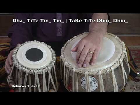 20 Tabla Lessons for Keharwa Taal (8 beats): Lesson 8: Keharwa Theka 8