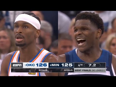 INSANE FINAL 6:30 of Minnesota Timberwolves vs OKC Thunder Game 4