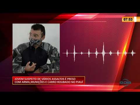 Jovem suspeito de vaÌrios assaltos eÌ preso com arma, muniçoÌƒes e carro roubado 16 07 20
