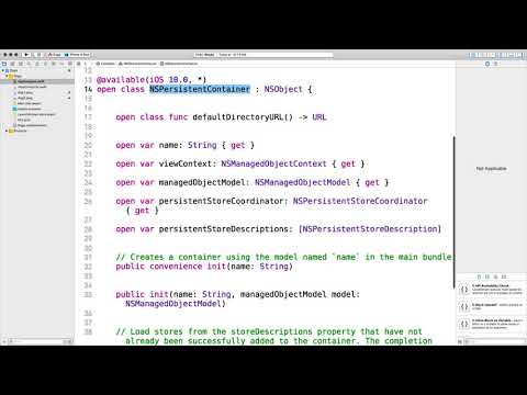 Core Data CRUD (Create, Read, Update, Delete) Essentials Swift 4 + Simple App