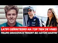 Latifi geïrriteerd na top tien-notering De Vries, Formule 2-kampioen naar Aston Martin | GPFans News
