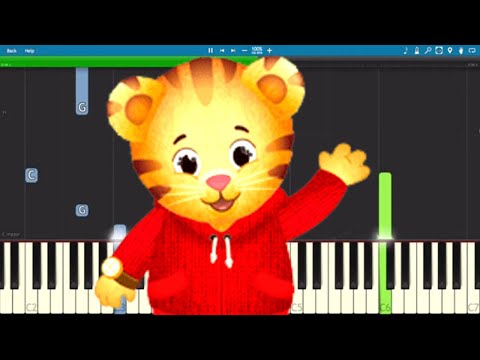 Daniel Tiger Theme Song - Piano Tutorial