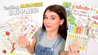 I Tested Japanese Coloring Supplies & Stationery!
