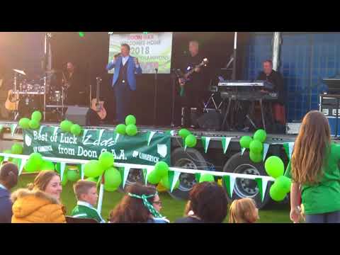 Jimmy Buckley Entertains the Crowd at Doon Liam McCarthy Cup Homecoming