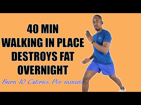45 Minute Intense Running Workout at Home for Slimming 400 Calories