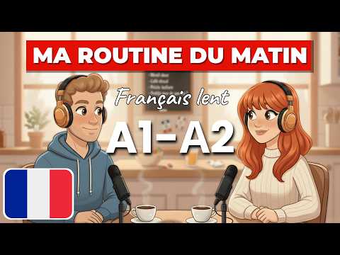 👉 My Morning Routine in French 🇫🇷 | Easy Dialogue A1–A2