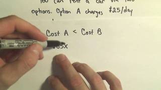 Solving Word Problems Involving Inequalities - Example 3