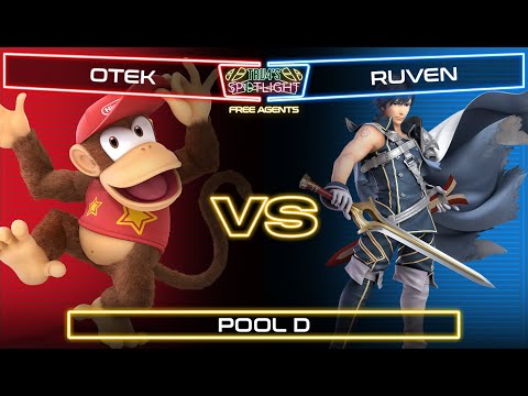 Tru4's Spotlight: Free Agents! Pool D - otek (Diddy Kong) vs. Ruven (Chrom)
