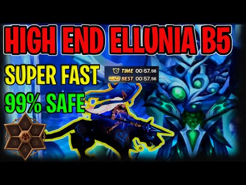 HIGH END B5 ELLUNIA TEAM Dimension Hole, Super Fast and Safe Using Barbara - Summoners War