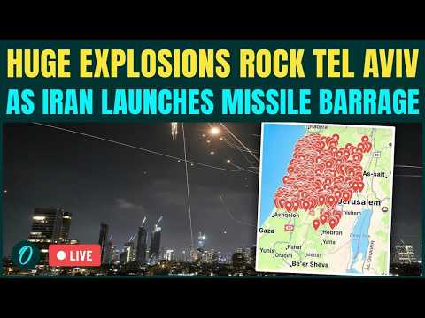 Tel Aviv Under Attack LIVE: Iran HAMMERS Israeli Air Defenses, RAINS Ballistic Missiles | Iran LIVE