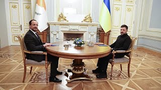 Zelenski: "La Presidencia chipriota puede ser crucial para abrir grupos de trabajo para Ucrania"