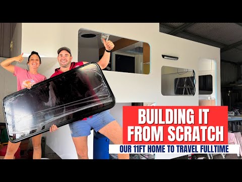 DIY 4X4 EXPEDITION TRUCK CAMPER BUILD FOR FULLTIME TRAVEL EP7  - WINDOWS, DOORS & HATCHES-HOME BUILD