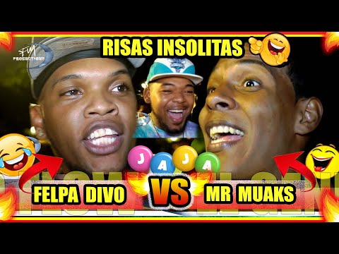 (😆UNUSUAL LAUGHS)😂 Felpa Divo vs Mr Muaks - Freestyle Battle at Parque Colon - 2022