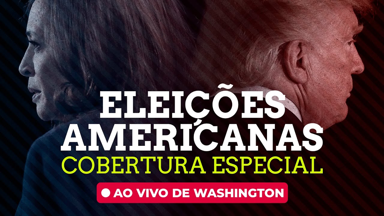 Resultado Eleições Americanas | AO VIVO de Washington, Estados Unidos. Donald Trump x Kamala Harris