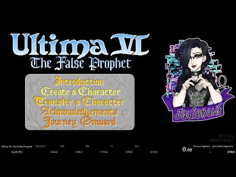Ultima VI : The False Prophet (PC) - Any% Debug - 2m08s - #speedrun