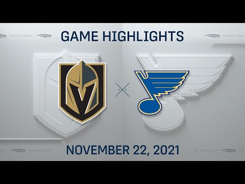 NHL Highlights | Golden Knights vs. Blues - Nov 22, 2021
