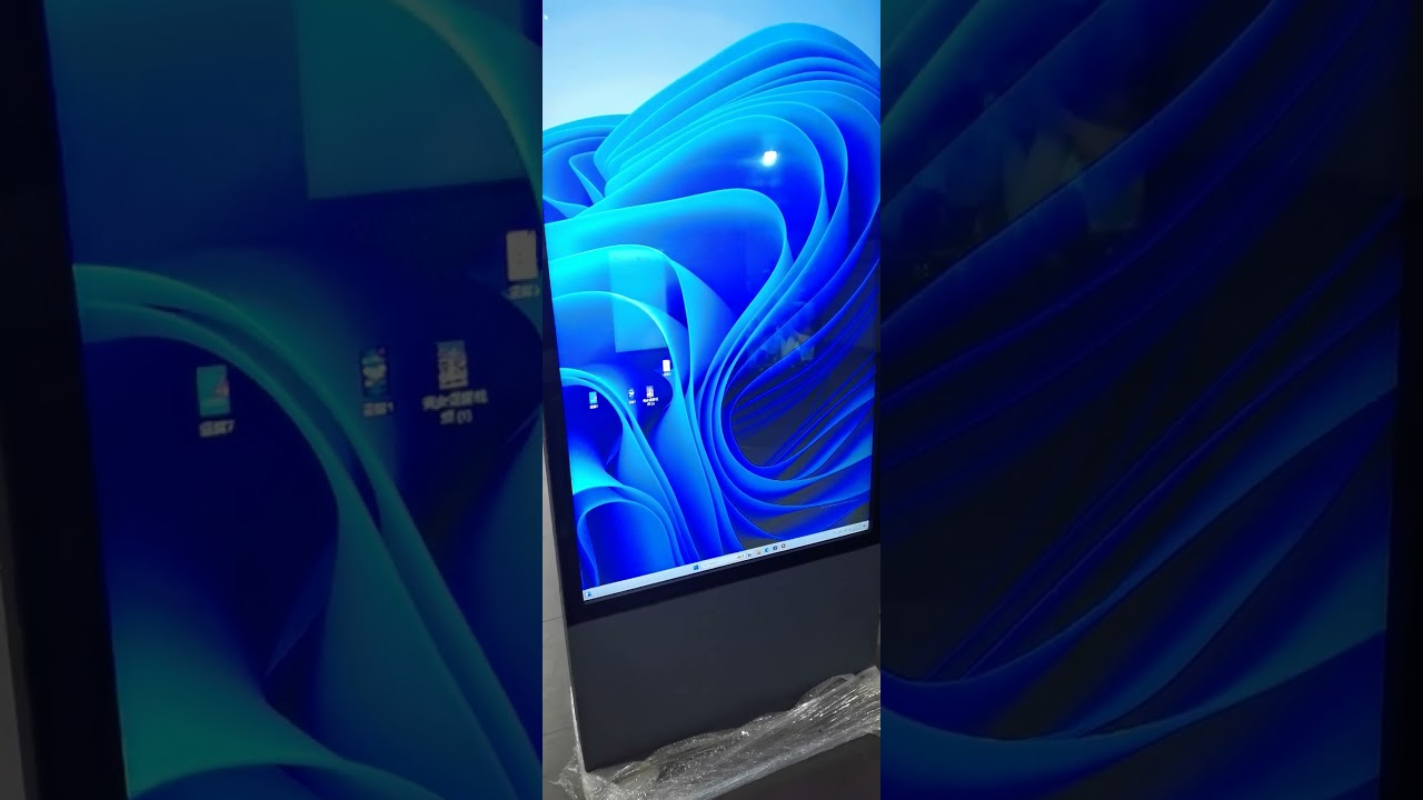 75inch and 55inch floor standing displays