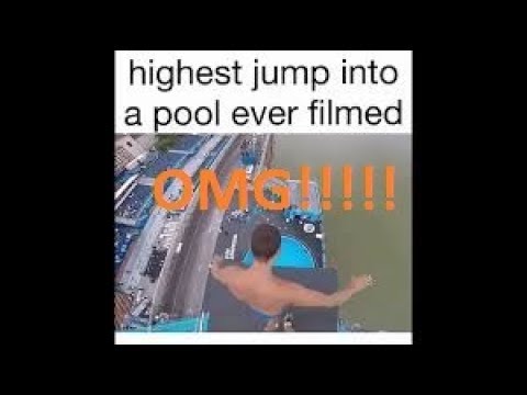 Highest jump into a pool VS  Jump off 105ft Bridge