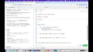 YouTube video 'leetcode 307  Range Sum Query   Mutable | segment tree'
