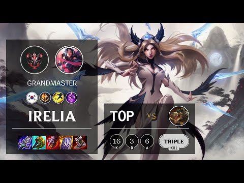 Irelia Top vs Renekton - KR Grandmaster Patch 11.21