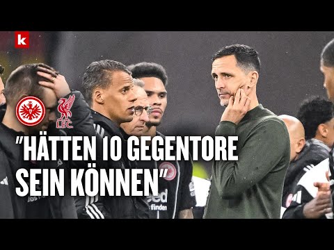 Video Thumbnail: Krösche, Koch und Co. mit Frust pur nach Debakel | Frankfurt - Liverpool 1:5