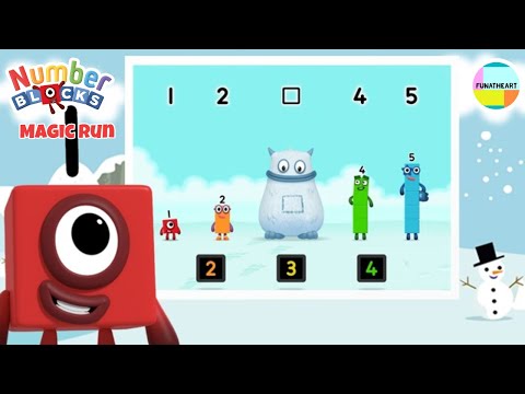 5️⃣ Numberblocks: Number Magic Run On Snowy Mountain Game! #numberblocks #cbeebies