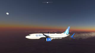 MSFS 2020 KSAN KEWR UAL1827 7M8 IFLY FULL FLIGHT