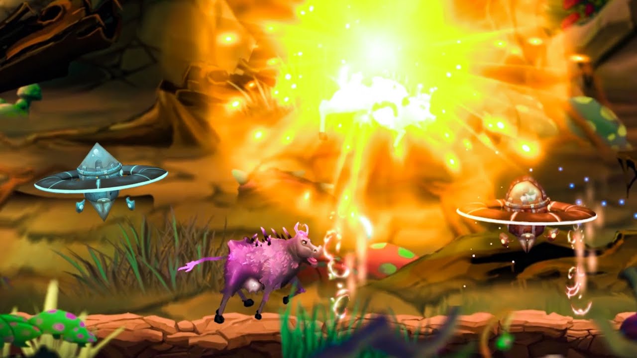 Gameplay video of Moo Lander  Playstation