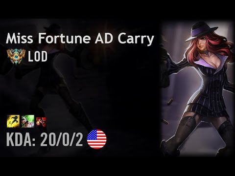 Miss Fortune AD Carry vs Lucian - LOD - NA Challenger Patch 6.10