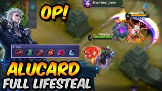 NEW FULL LIFESTEAL ALUCARD BUILD?! - MOBILE LEGENDS