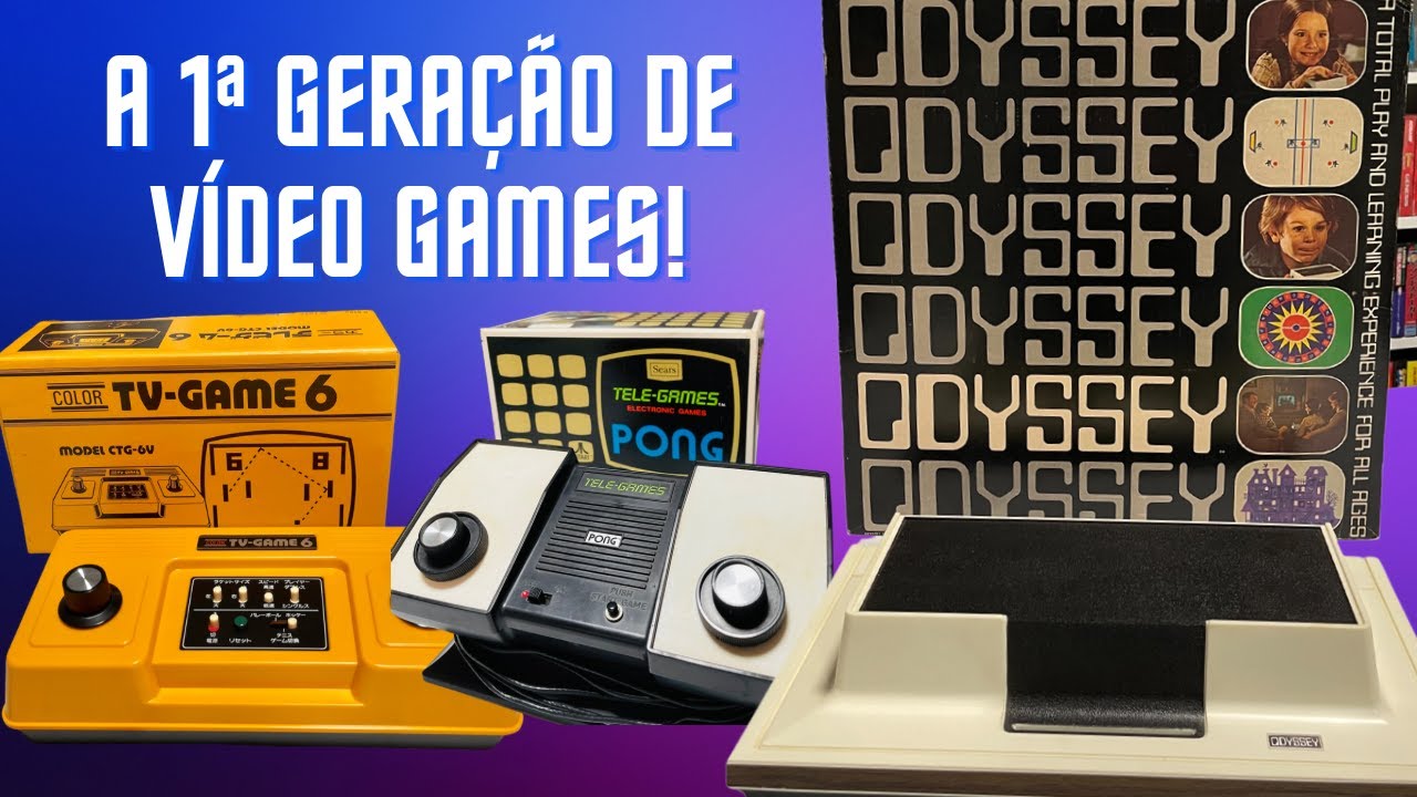 A 1ª geração de videogames: Magnavox Odyssey, Atari Pong, Nintendo TV Color 6