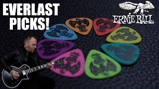 Video thumbnail for Ernie Ball Everlast Guitar Picks! SHRED, STRUM OR CHUG! by Matt The Riff Master