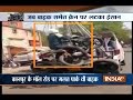 Caught On Camera: Crane lift motorcycle with owner at Kanpur