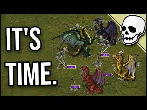 Skeletons vs Dragon Utopias! - Heroes 3: Skeletons Only (Part 6)