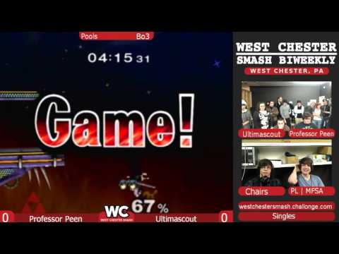 WCS 2/6/2016 Pools: Professor Peen (Fox) vs Ultimascout (Marth/Fox)