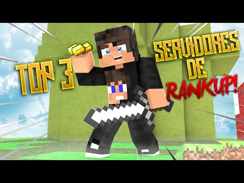 TOP 3 MELHORES SERVIDORES DE RANKUP/PIRATA e ORIGINAL!! 1.8/1.9!(SEM LAG)