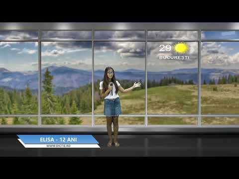 ELISA POPESCU ne prezintă vremea - Proiect Meteo cu Daniel Nițoiu la Școala TV Dicție.ro