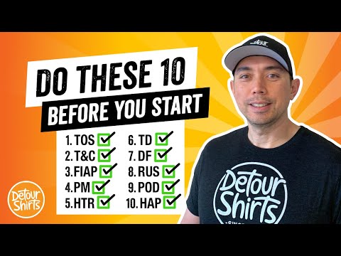 10 Things to Do BEFORE You Start Your Print on Demand Journey - POD Strategies for Beginners