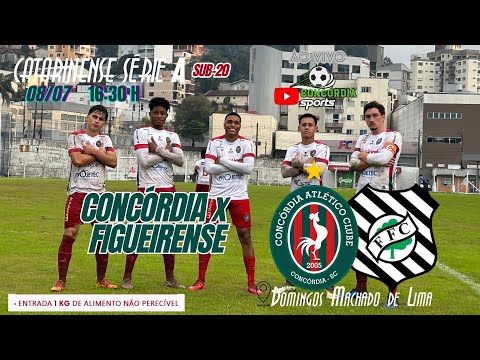 CAMPEONATO CATARINENSE SÉRIE A -  SUB  20  -  CONCÓRDIA  X FIGUEIRENSE  08/07/2025 16:0 H
