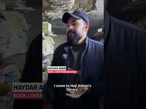 Video | A 'book treasure' in a Baghdad basement draws readers from all around the city